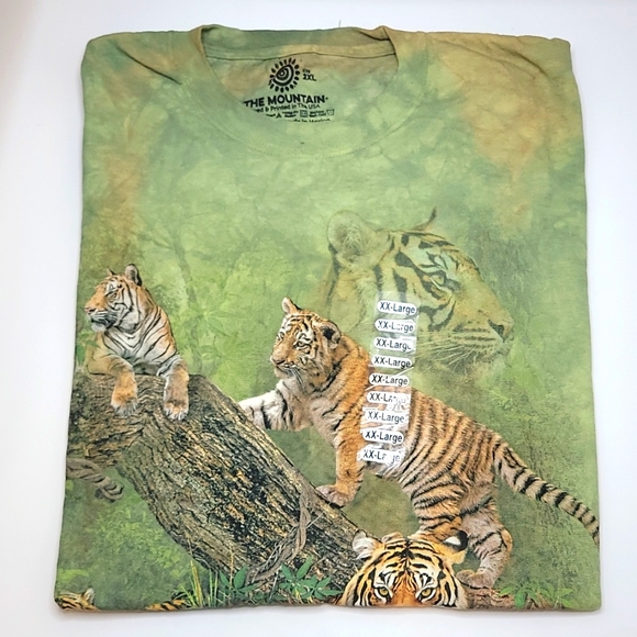 The Mountain Other - The Moutain | tie dyed tiger tee | Men's XXL | NWT